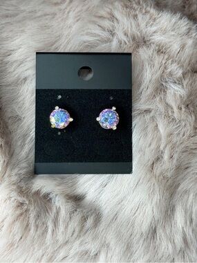 kate spade Iridescent Aurora Crystal Stud Earrings